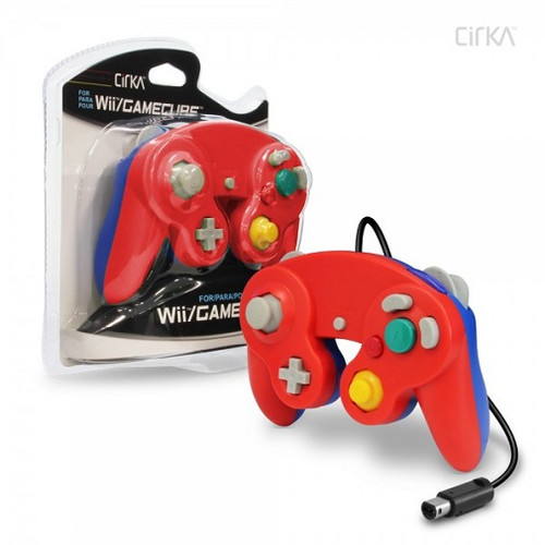 Nintendo Wii/GameCube CirKa controller (Red/Blue)