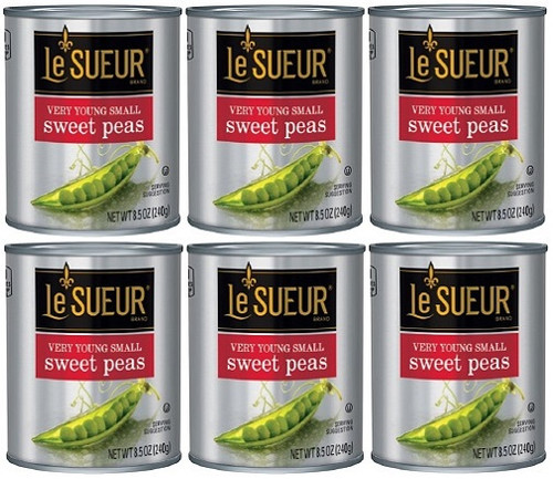 Le Sueur Sweet Peas 6 Can Pack