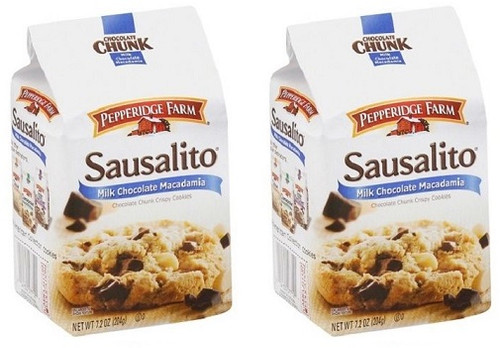 Pepperidge Farm Sausalito Milk Chocolate Macadamia Soft Baked Cookies 2 Bag Pack