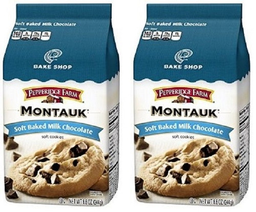 Pepperidge Farm Montauk Milk Chocolate Soft Baked Cookies 2 Bag Pack