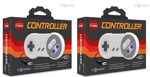 Tomee SNES Super Nintendo USB Controller 2 Pack