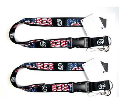 San Diego Padres MLB Stars & Stripes Lanyard 2 Pack