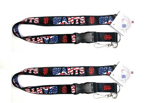 San Francisco Giants MLB Stars & Stripes Lanyard 2 Pack