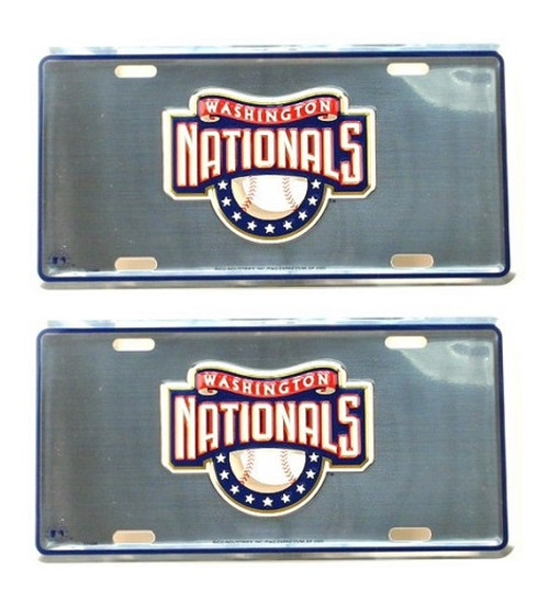 Washington Nationals MLB Mirror License Plate 2 Pack