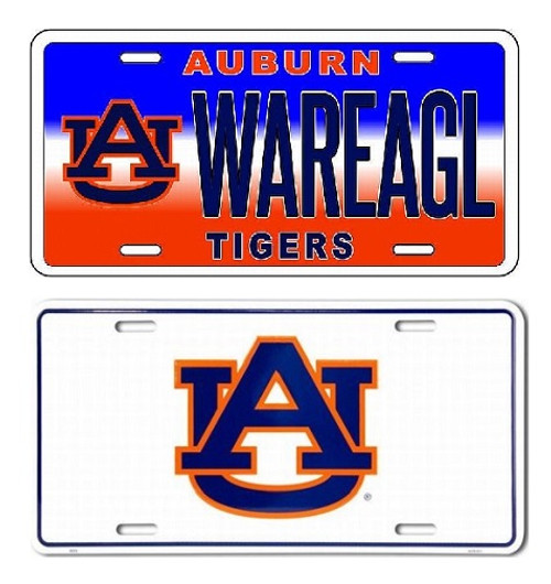 Auburn Tigers NCAA License Plate 2 Pack