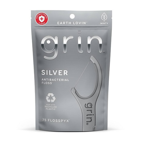 Grin Flosspyx Silver Antibacterial Floss