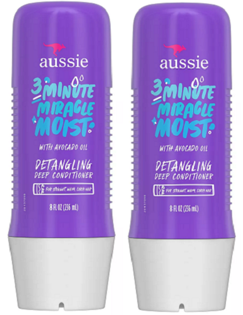 Aussie 3 Minute Miracle Moist Detangling Deep Conditioner 2 Pack
