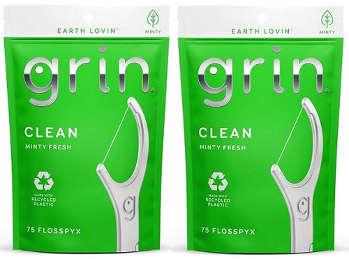 Grin Flosspyx Clean Minty Fresh 2 Pack