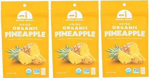 Mavuno Harvest Organic Dried Pineapple 3 Pack